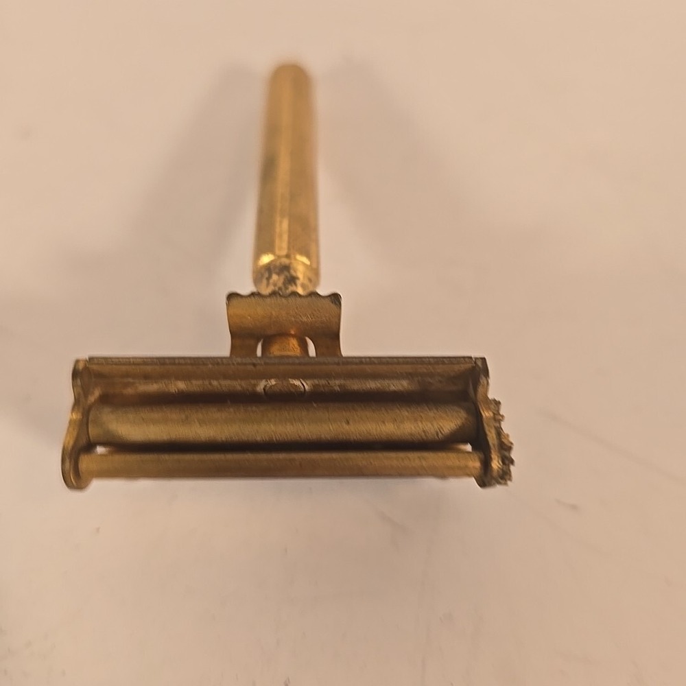 Vintage VALET AutoStrop Gold‎ Single Edge Safety Razor